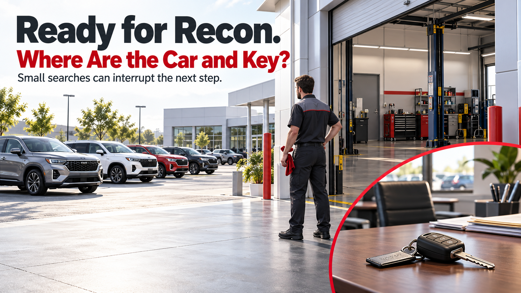 Recon ready, car and key missing